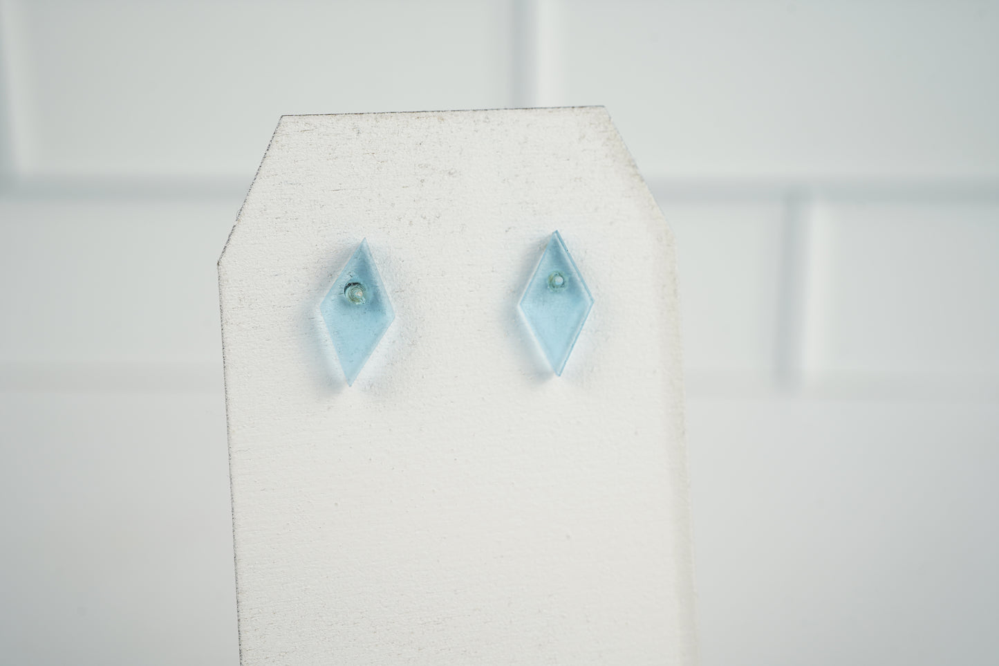 Blue Diamond Stud Earrings