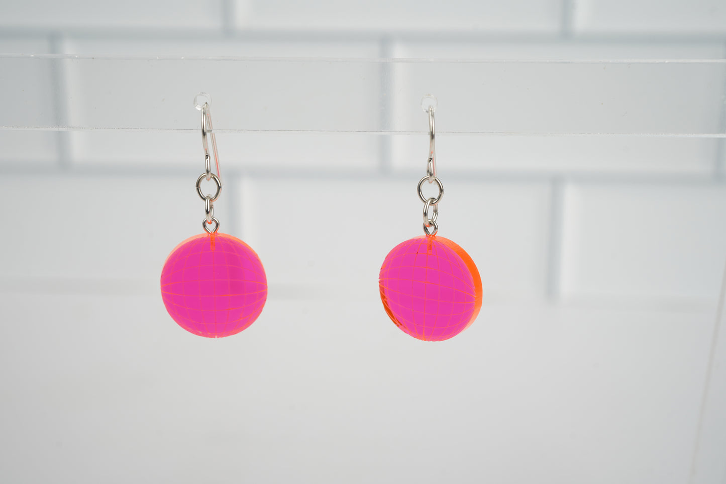 Disco Dangle Earrings - Neons