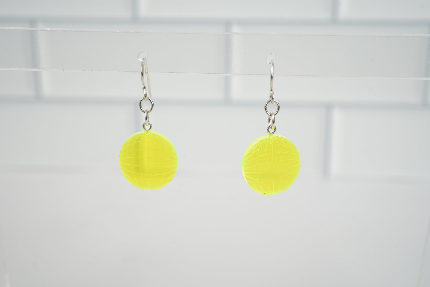 Disco Dangle Earrings - Neons