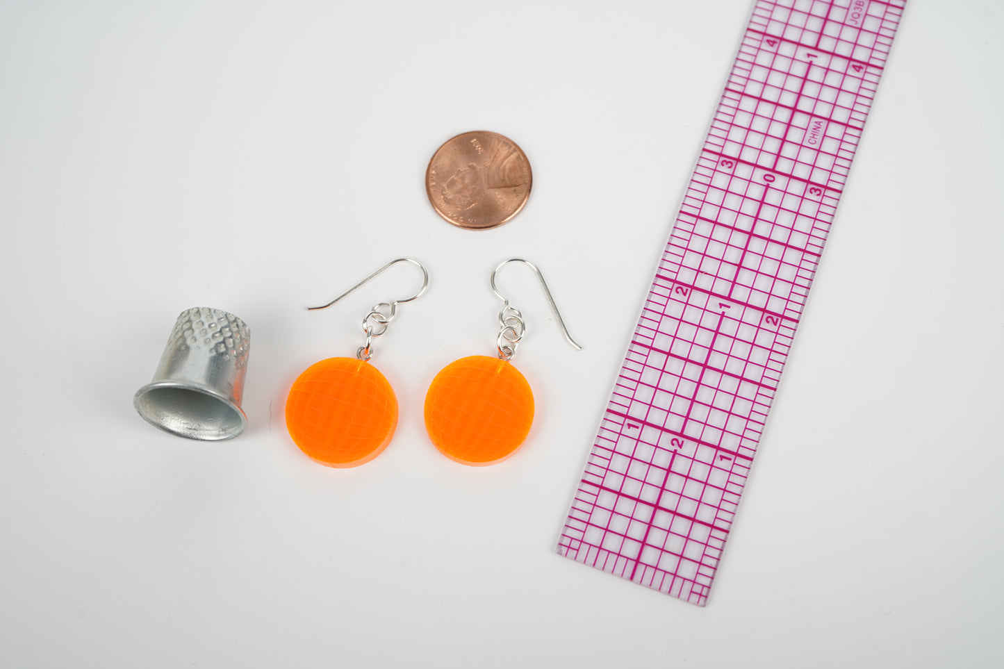 Disco Dangle Earrings - Neons