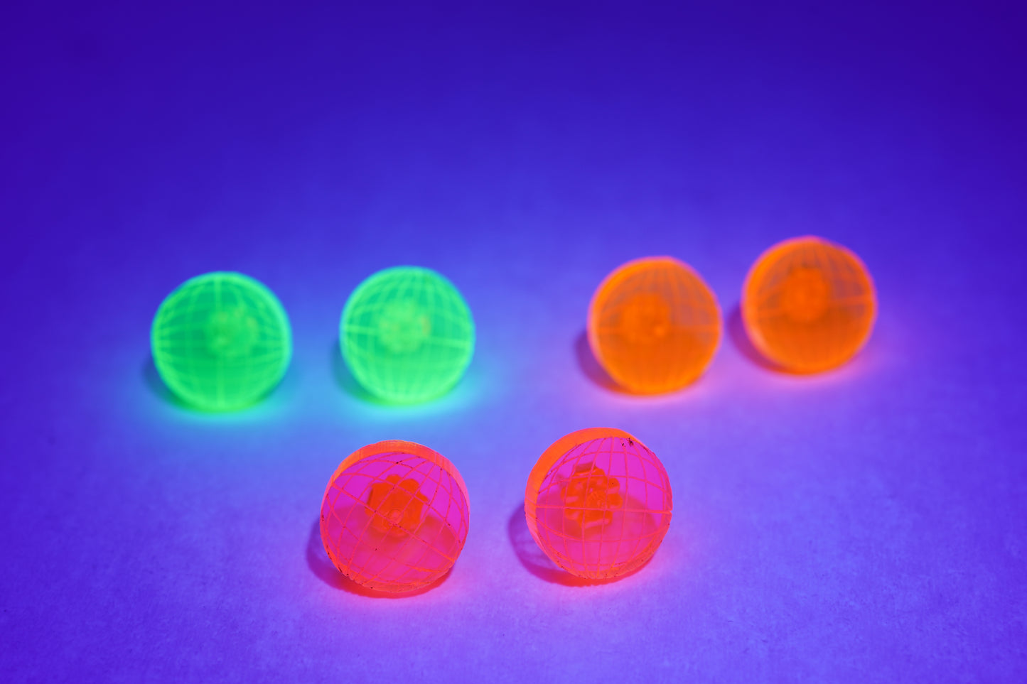 Disco Stud Earrings- Neons