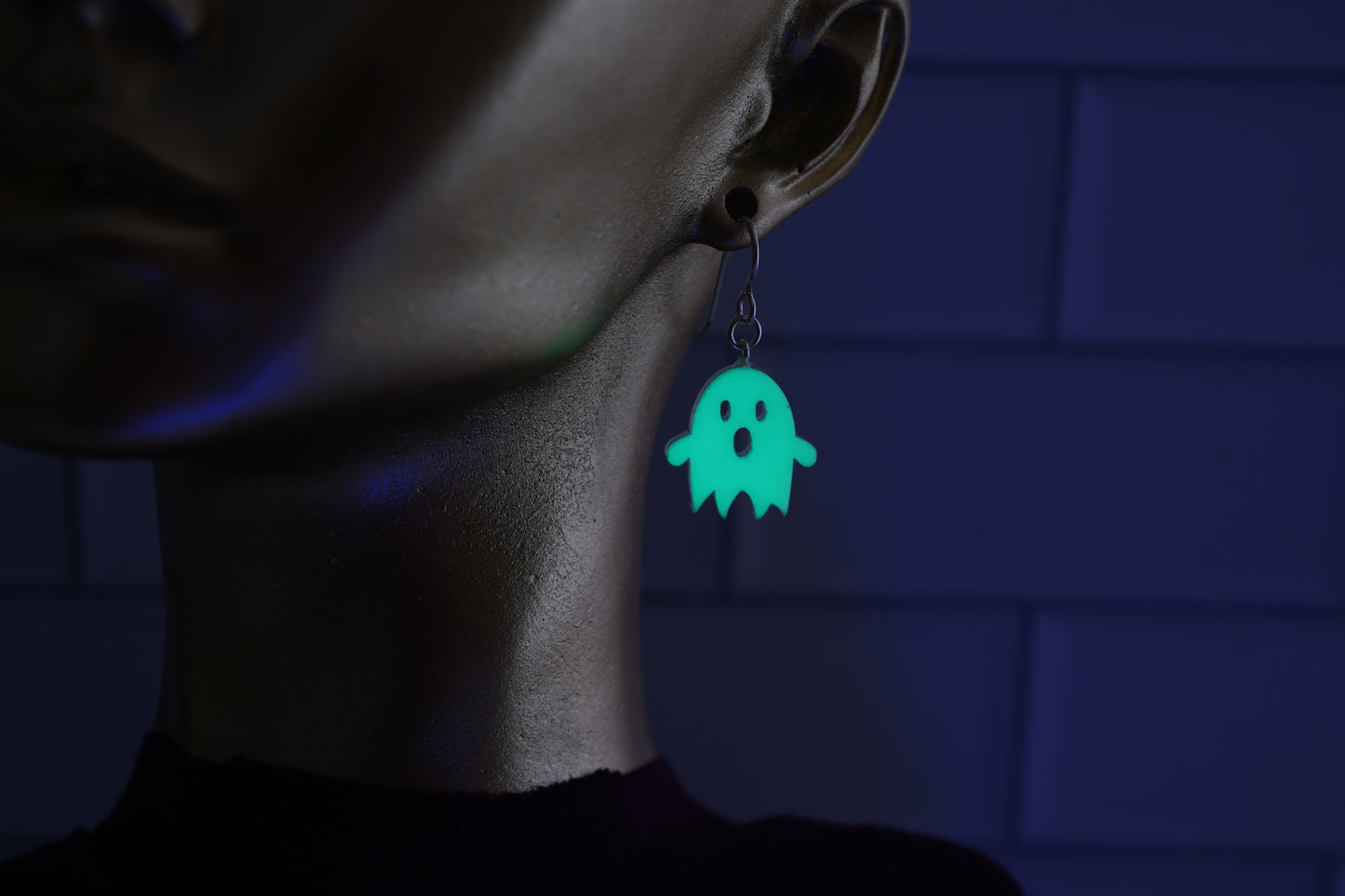 Glow in the Dark Ghost Dangle Earrings