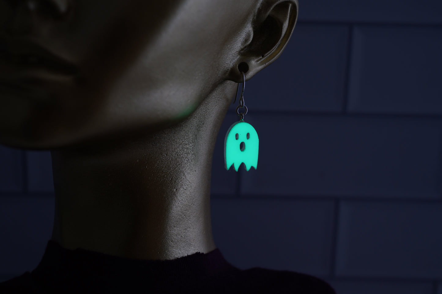 Glow in the Dark Ghost Dangle Earrings