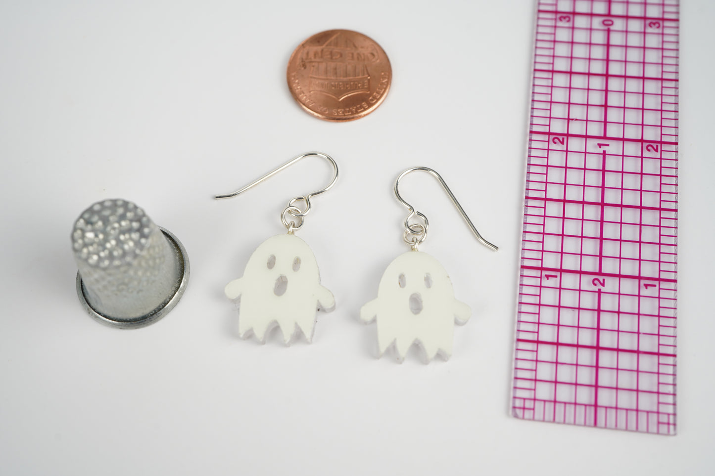 Glow in the Dark Ghost Dangle Earrings