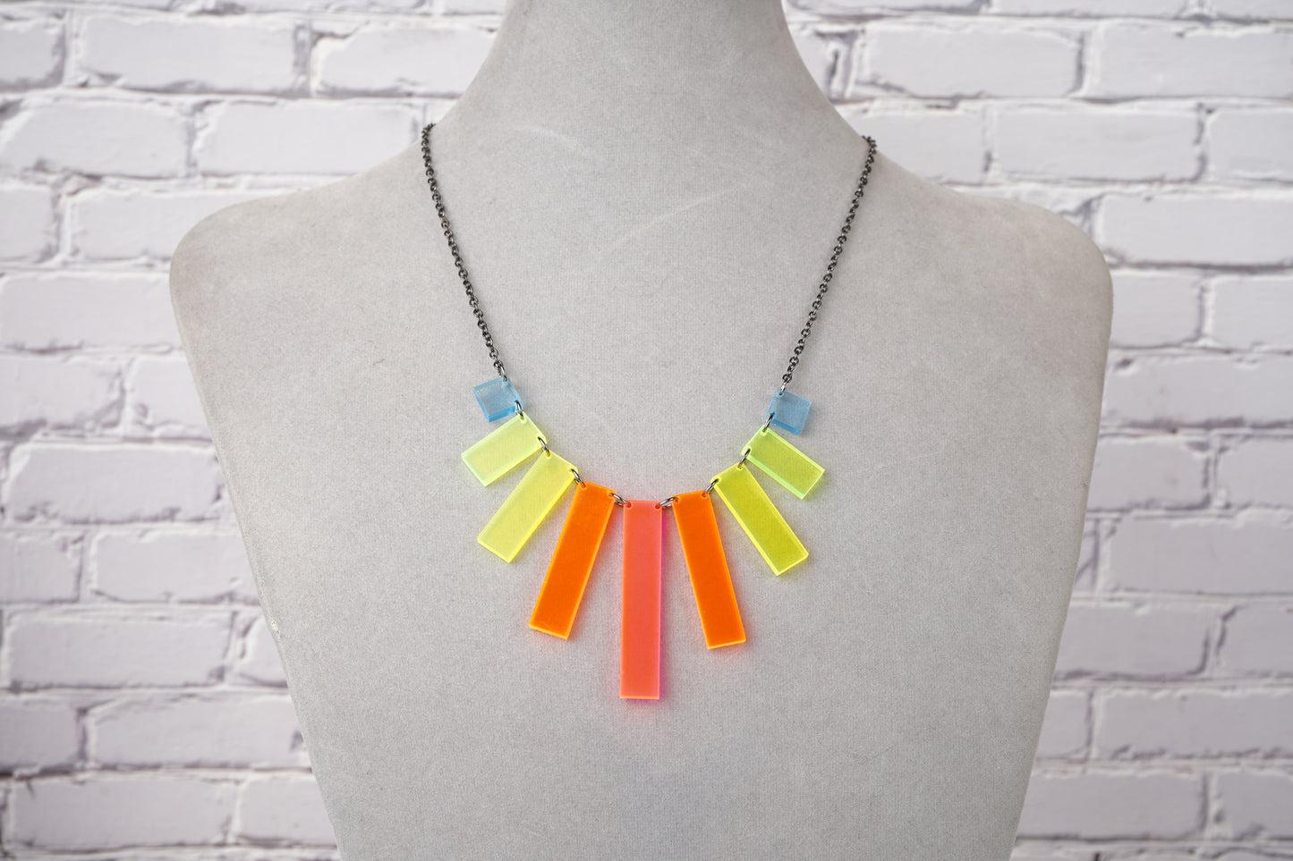 Neon Rainbow Level Necklace