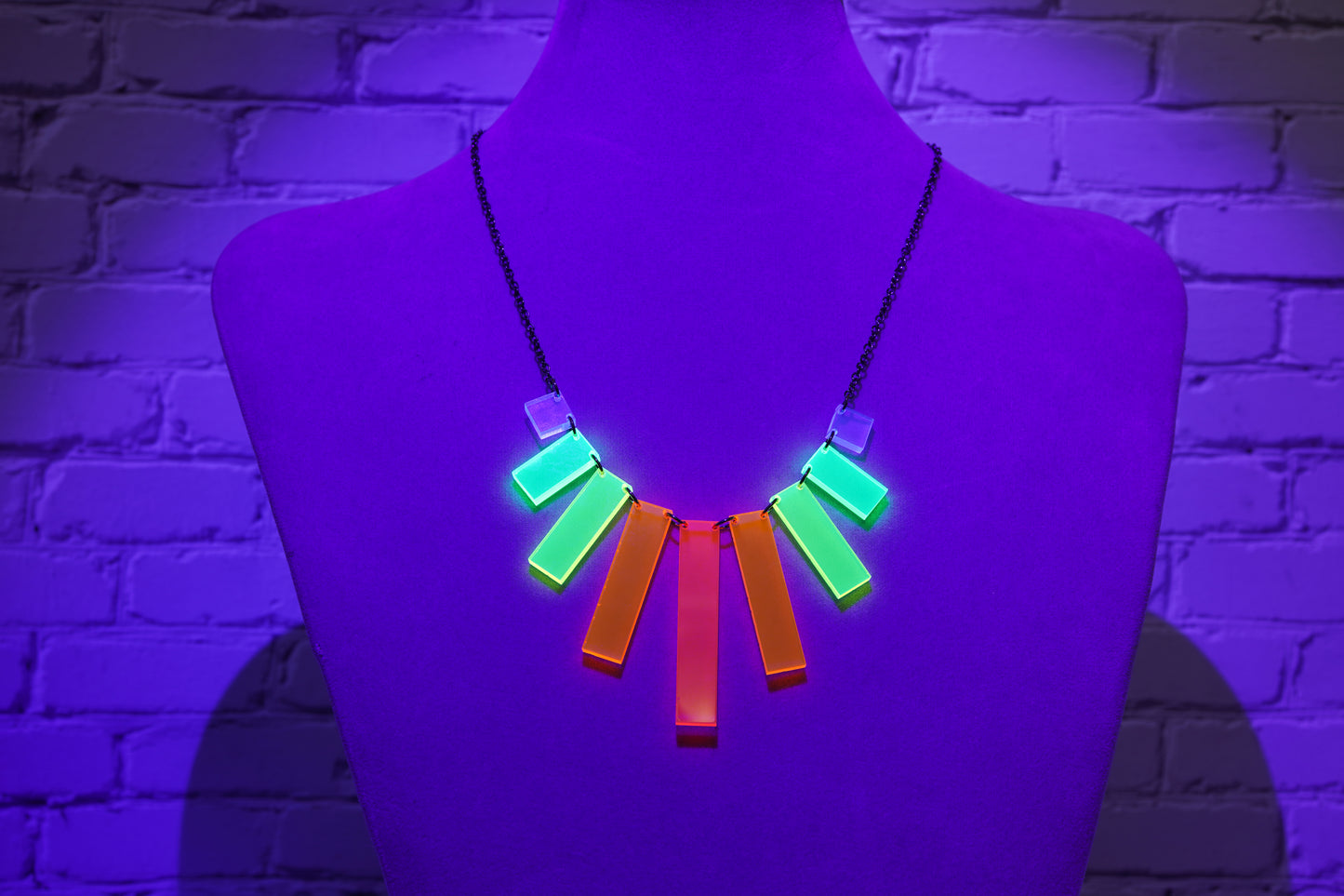 Neon Rainbow Level Necklace