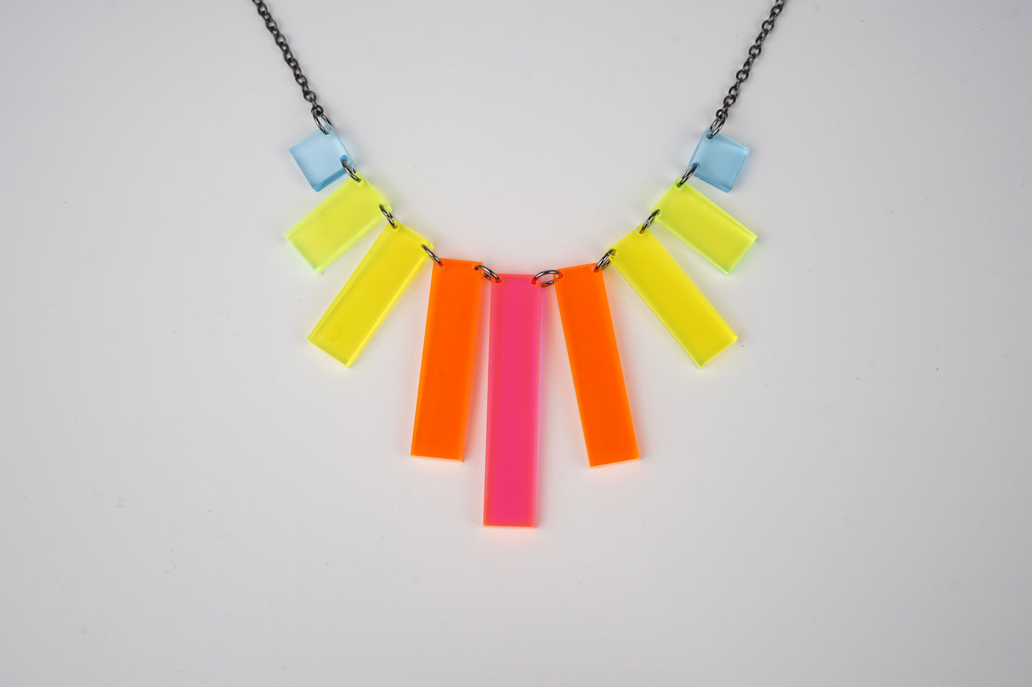 Neon Rainbow Level Necklace