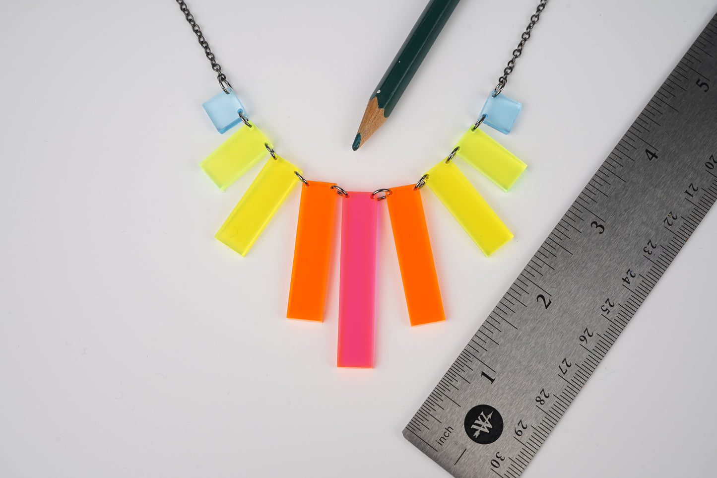 Neon Rainbow Level Necklace