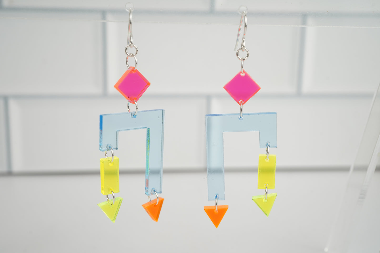 Multi Geo Dangle Earrings